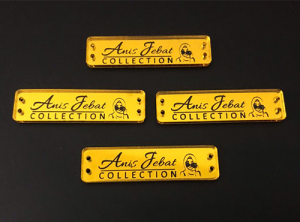 mirror dark gold lettering