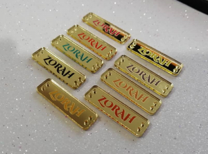 mirror gold colored lettering 1